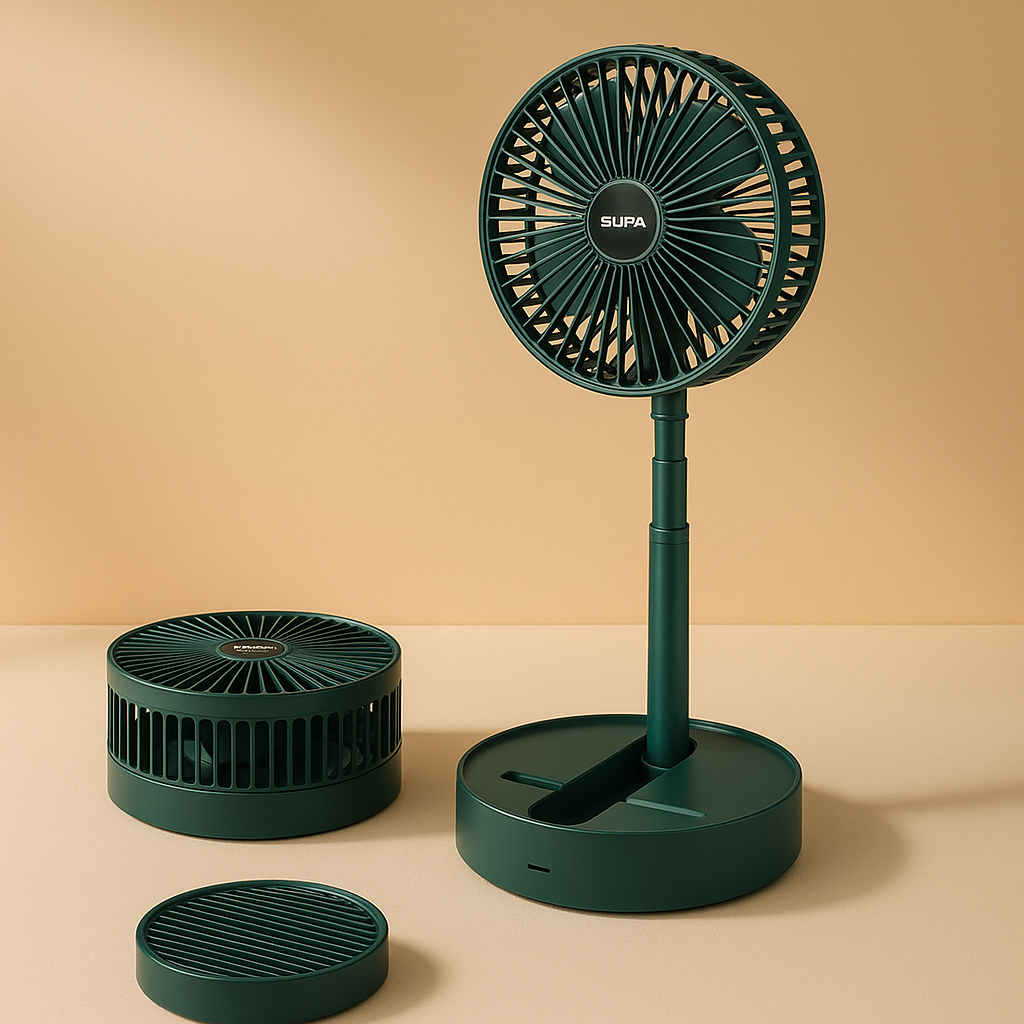 Mini Folding Telescopic Fan 3 in 1 Sizes