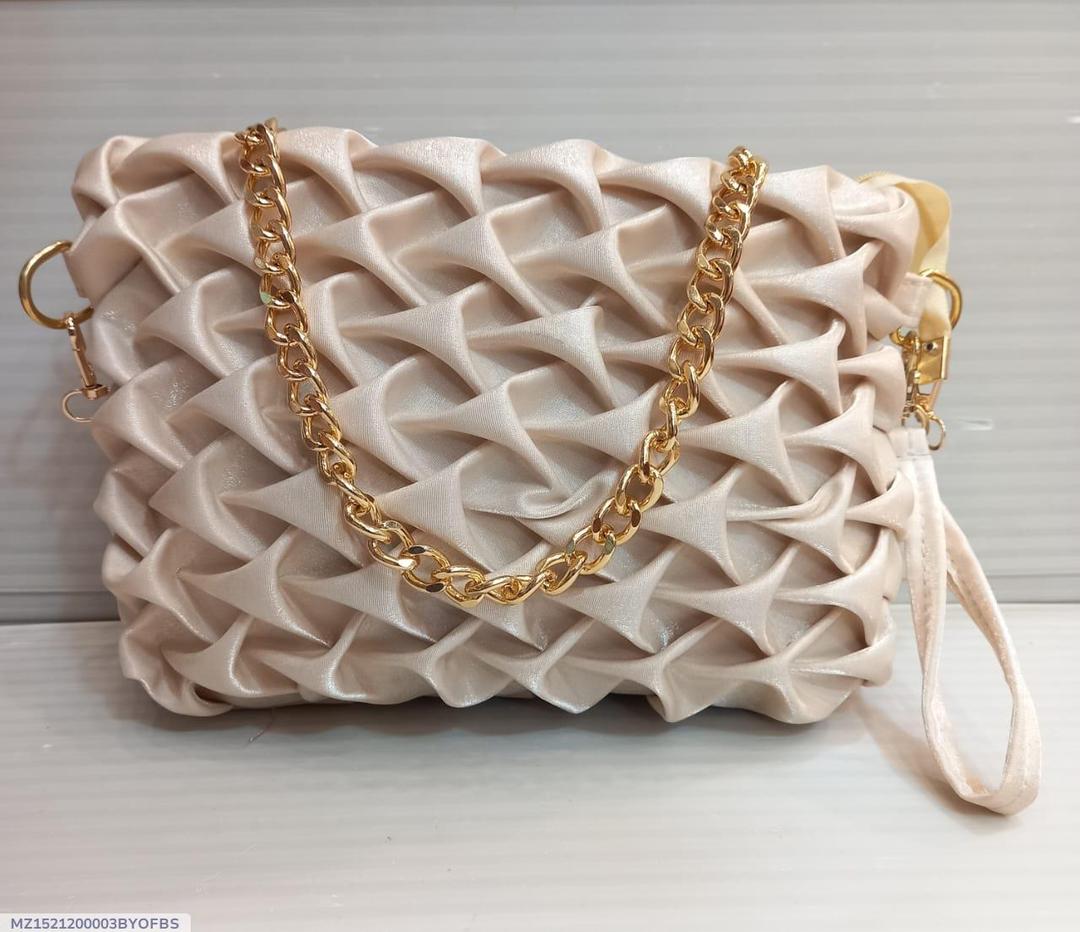 Luxe Twist Satin Clutch Bag